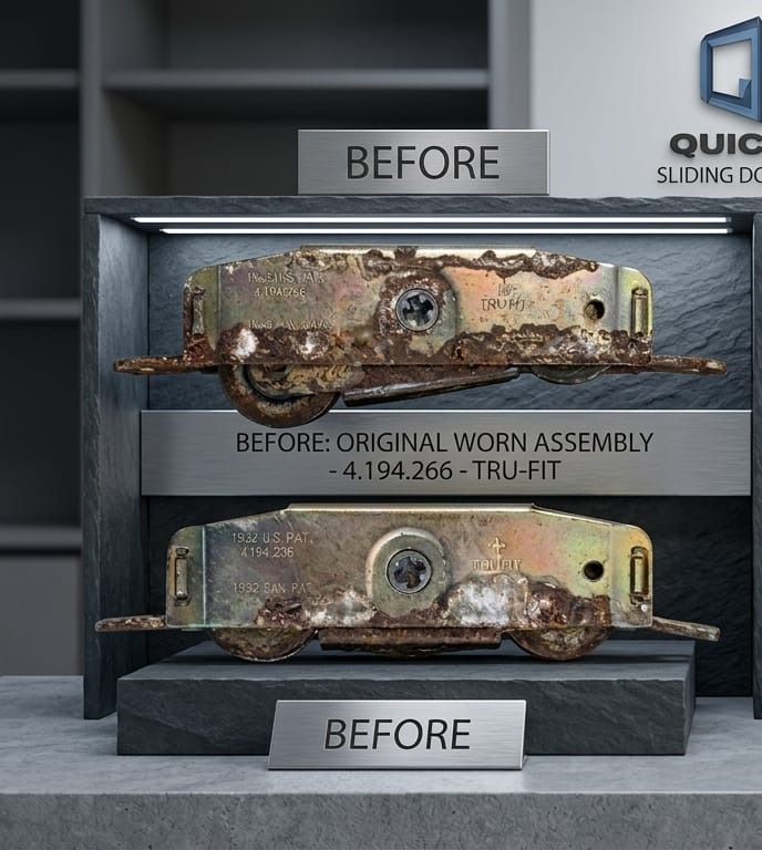 Heavy-Duty Roller Restoration before repair by Quick Fix Doors in Miami-Dade
